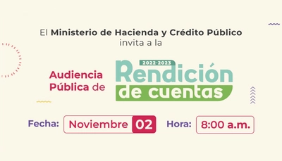 Rendici&oacute;n de Cuentas del Ministerio de Hacienda y Cr&eacute;dito P&uacute;blico